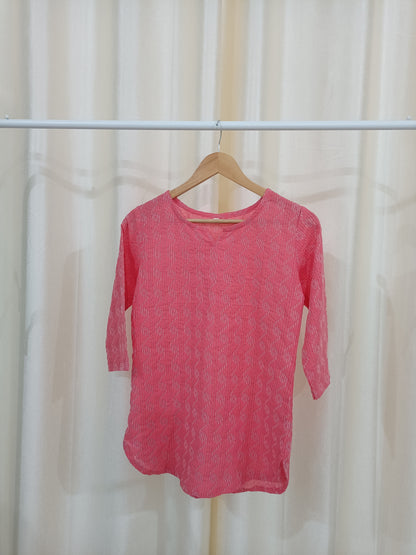 Pink Short kurti