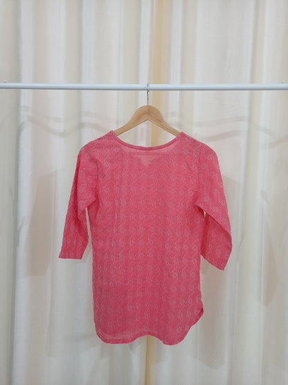 Pink Short kurti