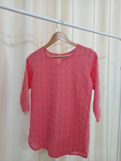 Pink Short kurti