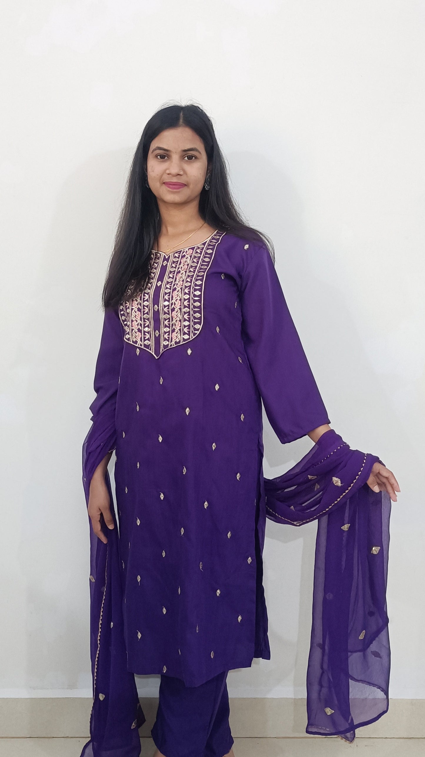 Purpule Women Kurta Set
