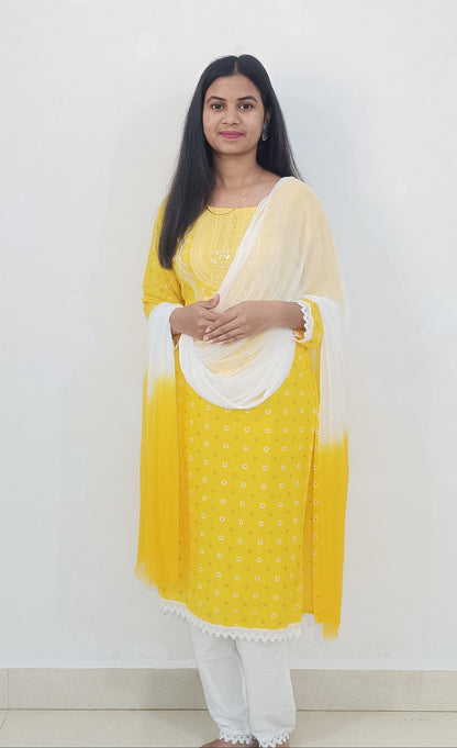 Yellow Women's Kurta set