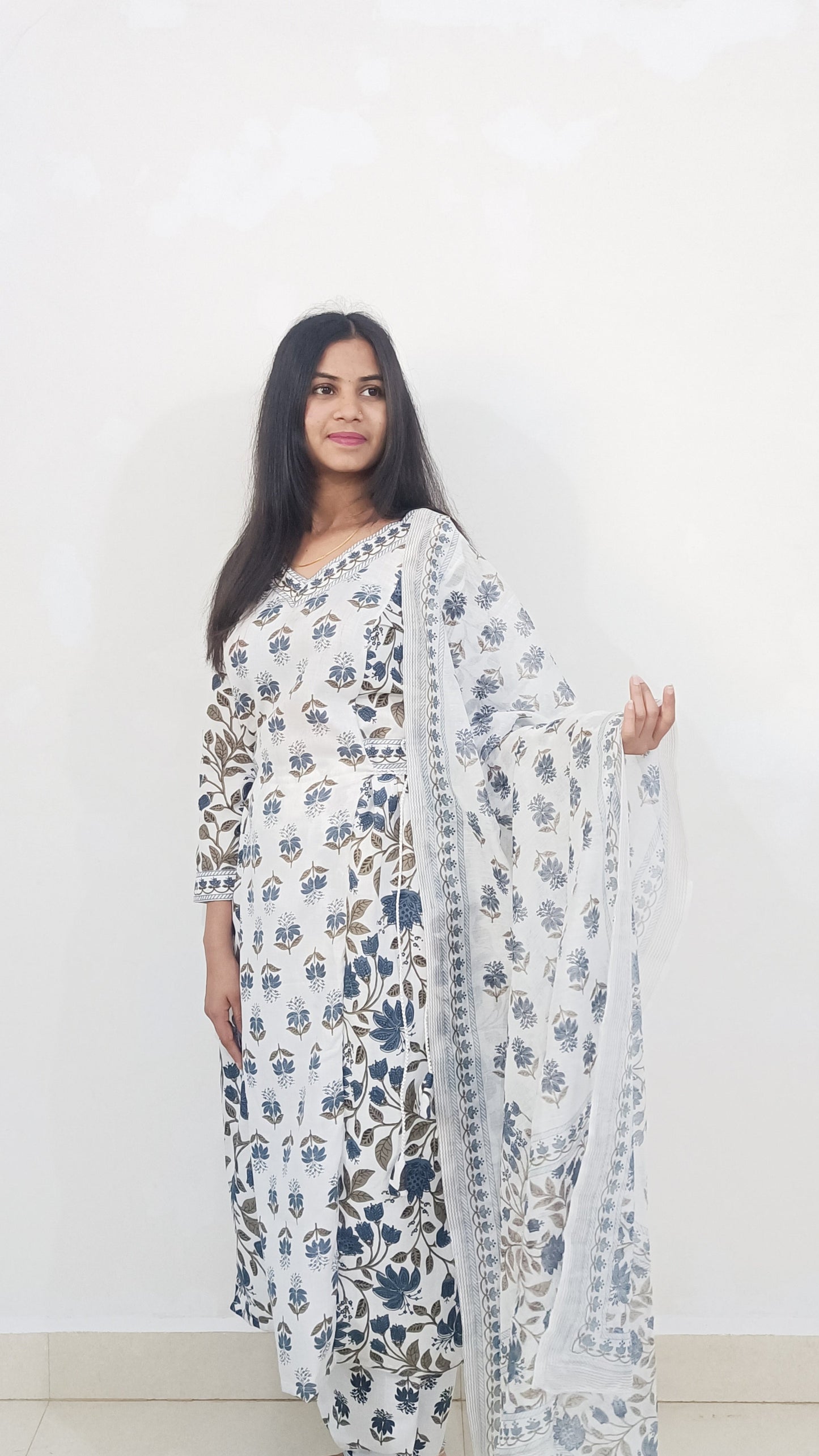 Floral Afghani Kurta Set