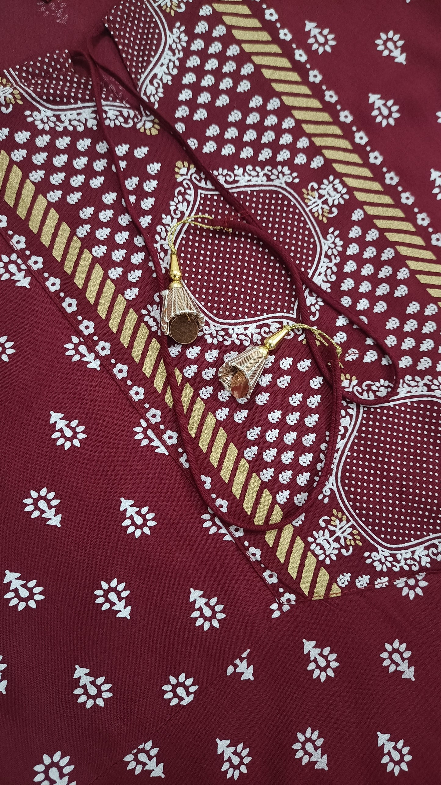 Maroon Kurta Set