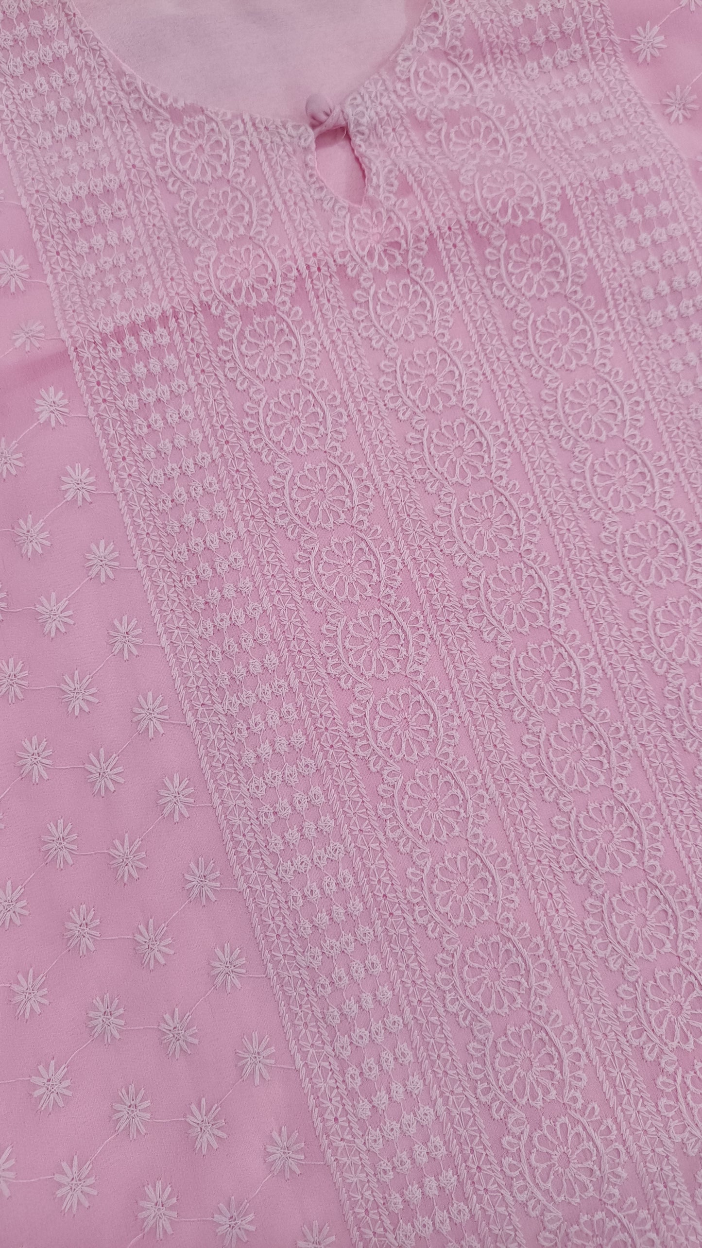 Pink Chikankari Kurti
