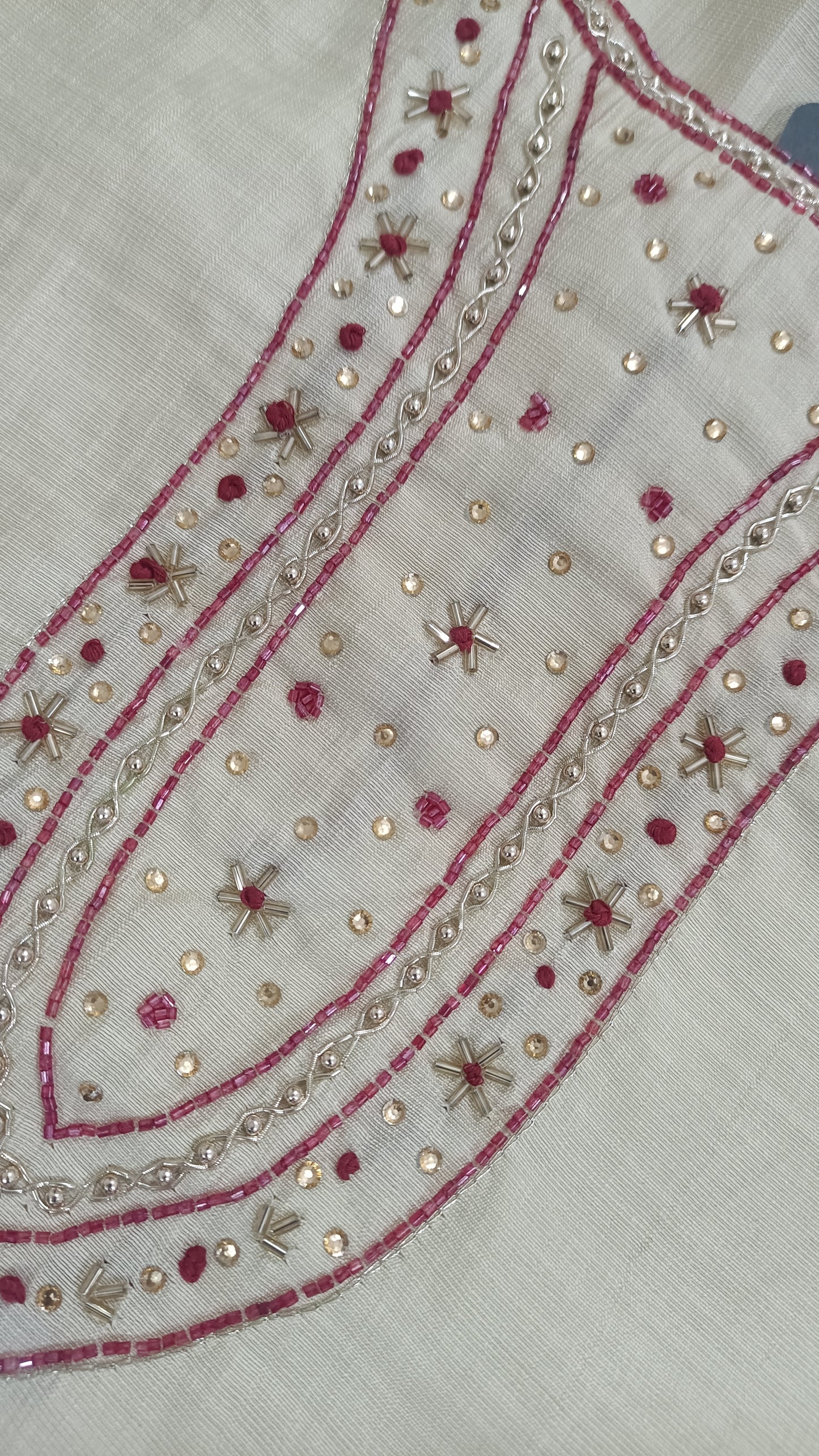 NYRA Cream Kurta with trouser and dupatta