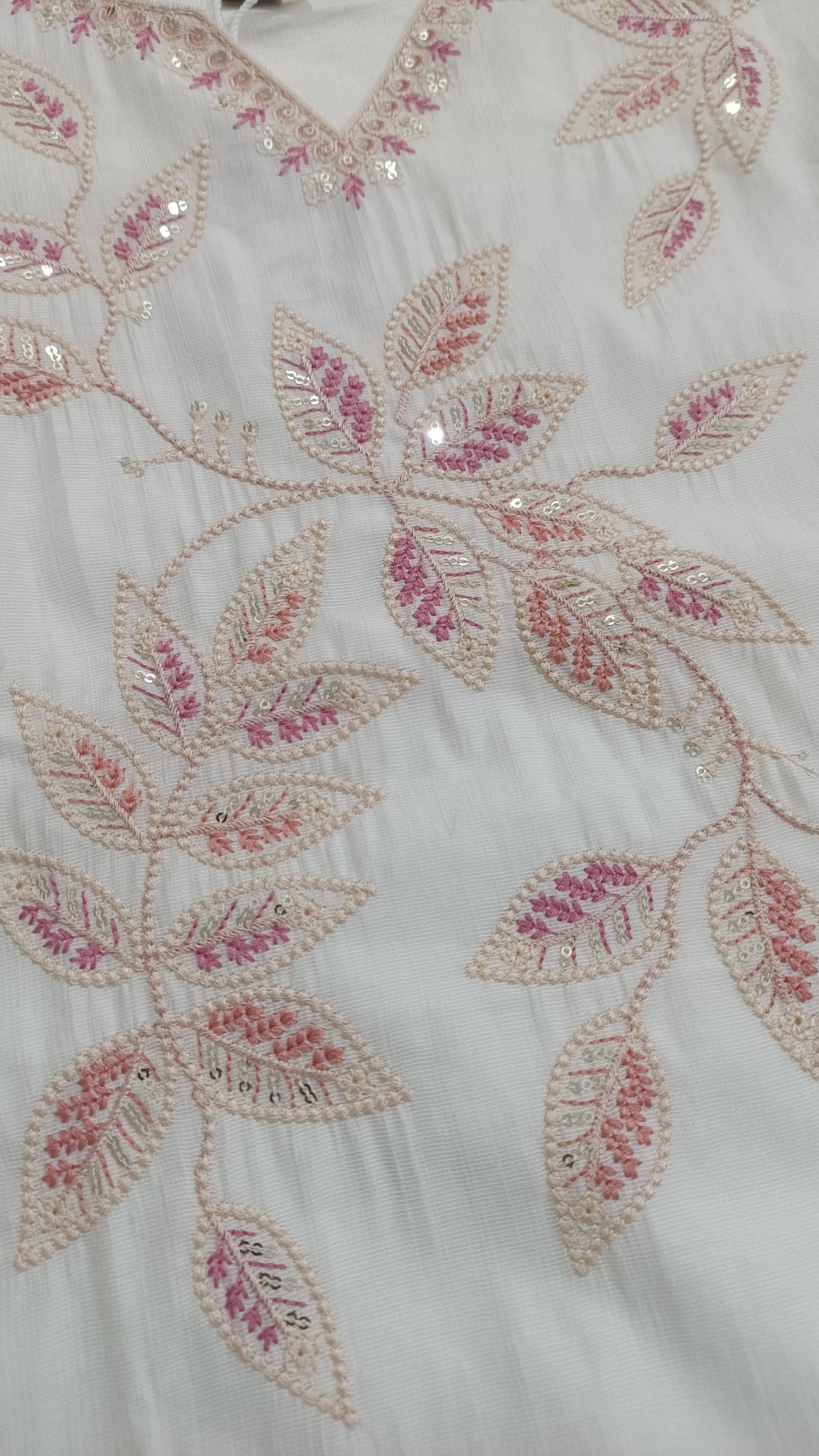 NYRA Floral Embroidered Thread Work Pure Cotton Kurta with Trousers & Dupatta