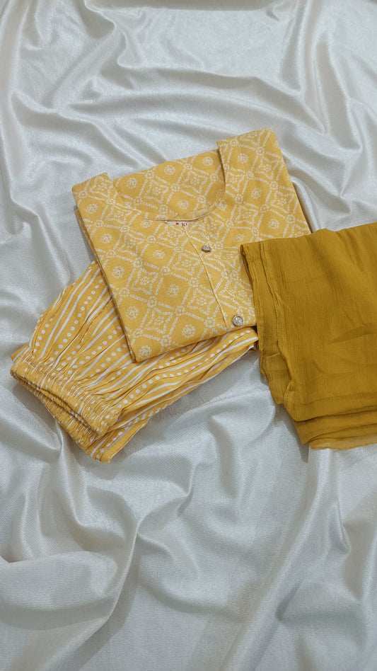 NYRA women's Kurta With Trousers & Dupatta