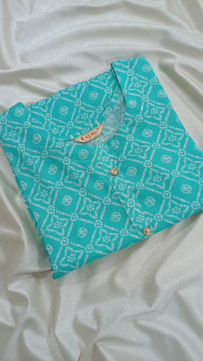 NYRA Green Kurta With Trousers & Dupatta